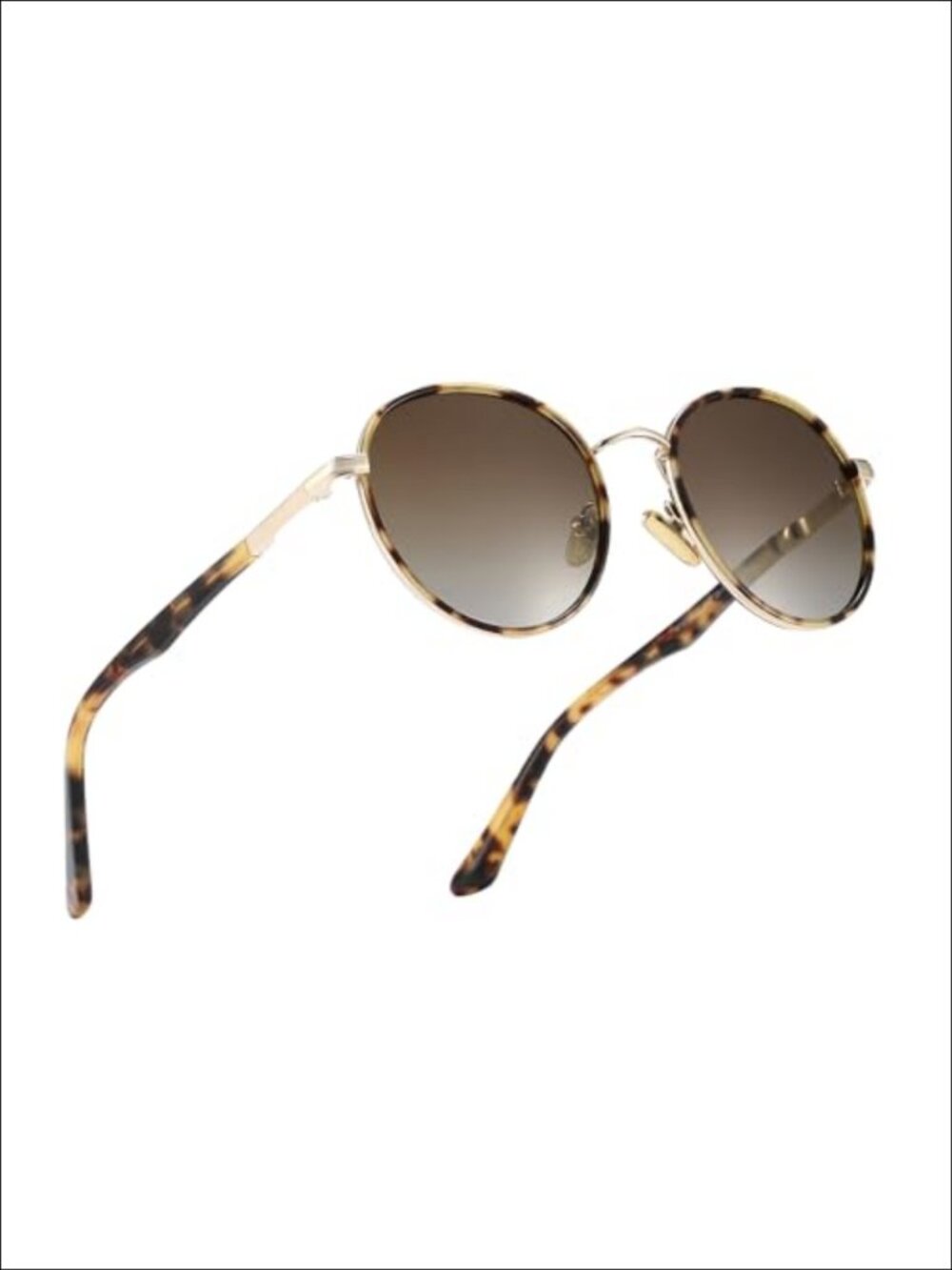 Round Polarized Sunglasses UV400 Retro Italian Acetate